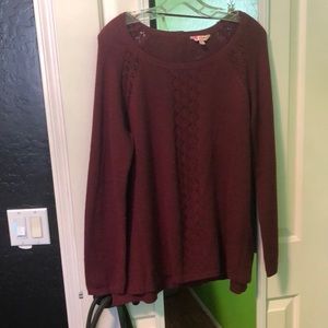 Burgundy sweater